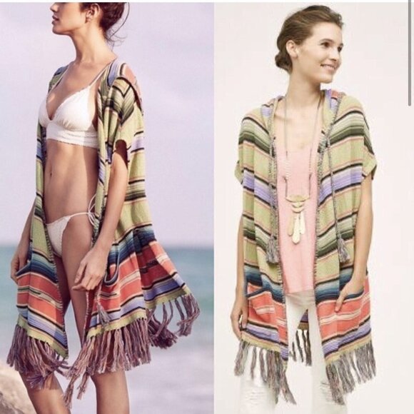 Moth Calexico Fringe Poncho M/L - Picture 1 of 13